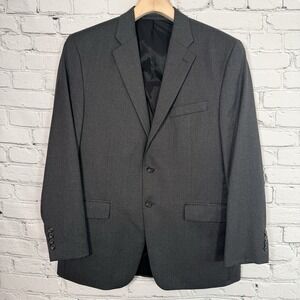 Vintage Lauren Ralph Lauren Blazer Sport Coat 42R Gray Wool Canada Lord & Taylor